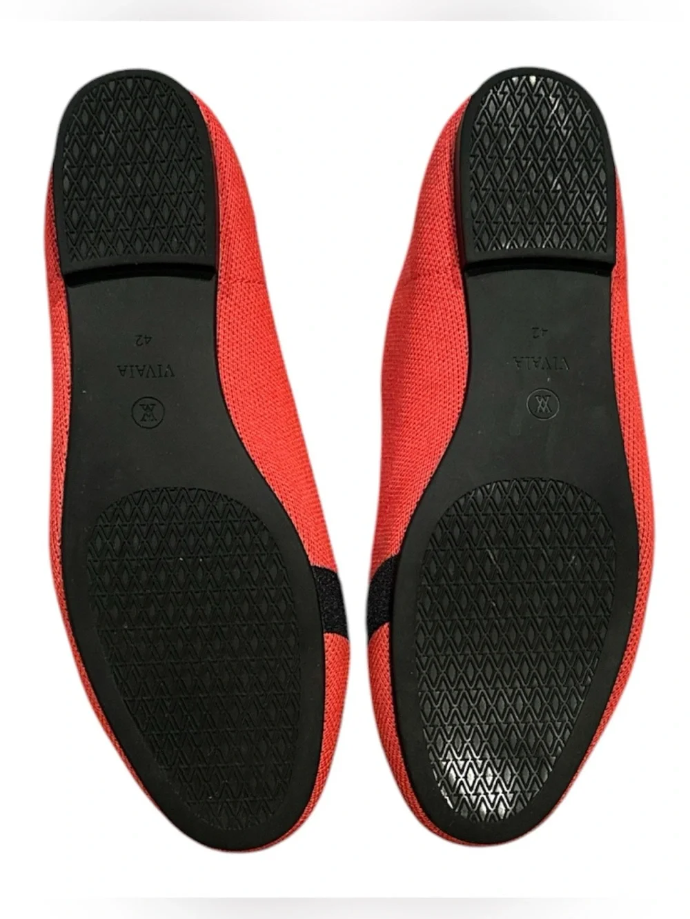 Vivaia Round Toe Audrey Dachschund Dog Ballet Flat Slipon Red Shoes US 10.5